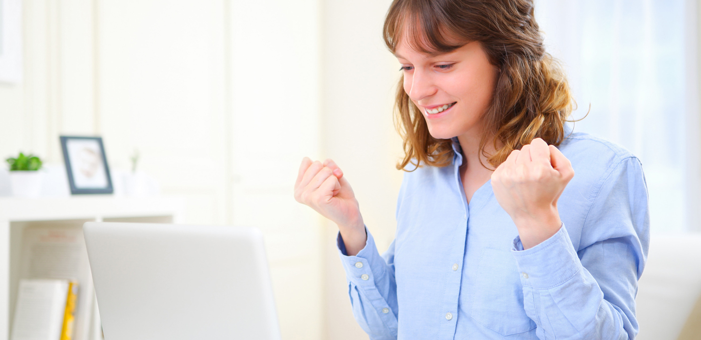 Woman Happy to Close Her Mortgage